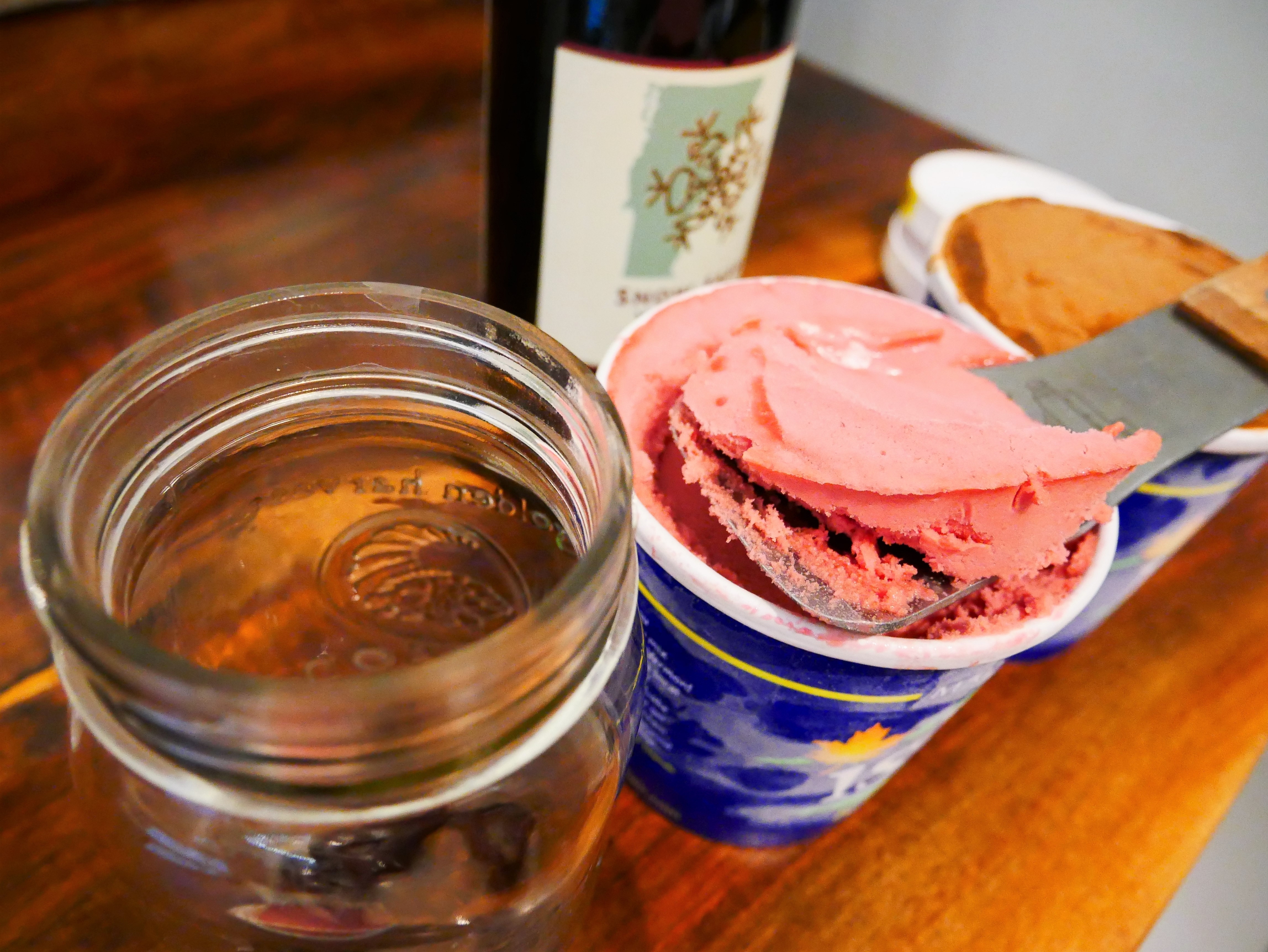 red wine float ice cream