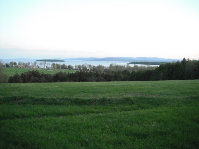 view from fox hill in south hero